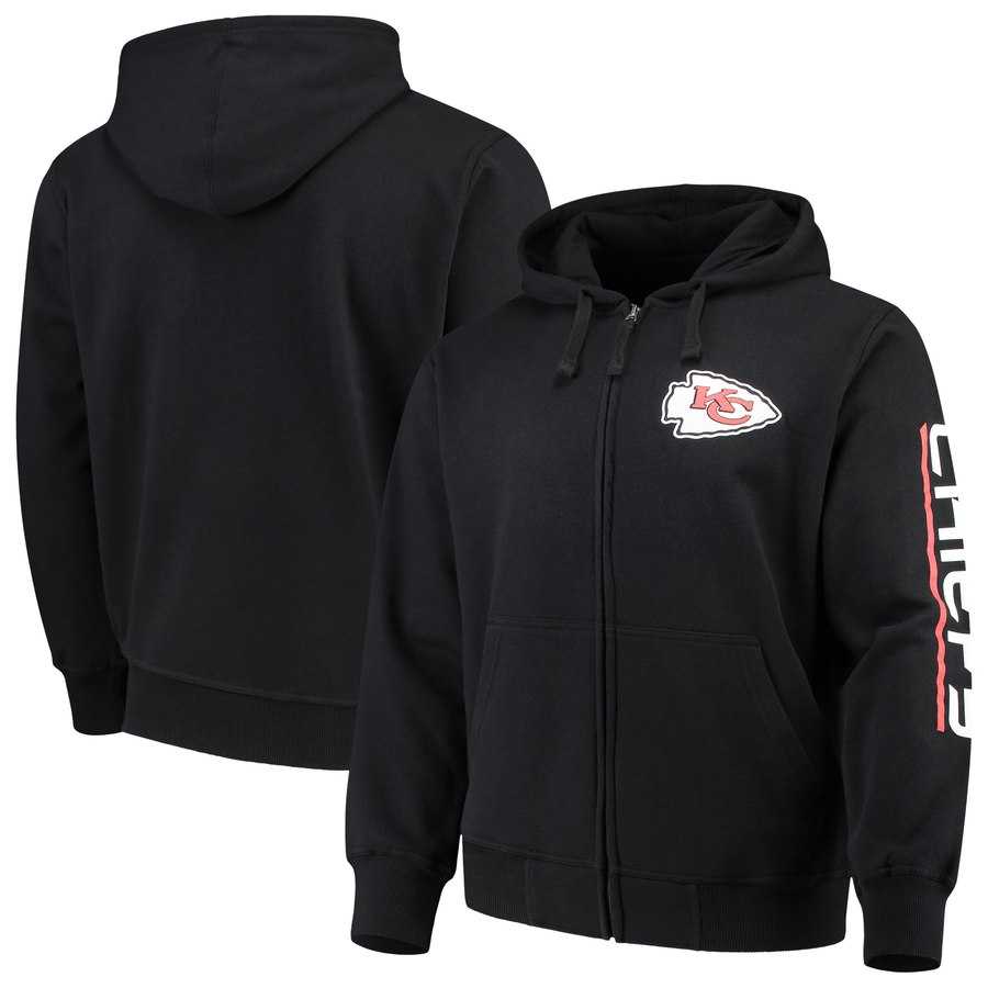 Men's Kansas City Chiefs G III Sports by Carl Banks Post Route Full Zip Hoodie Black,We sell and wholesale Men's Kansas City Chiefs G III Sports by Carl Banks Post Route Full Zip Hoodie Black on line form chian!
